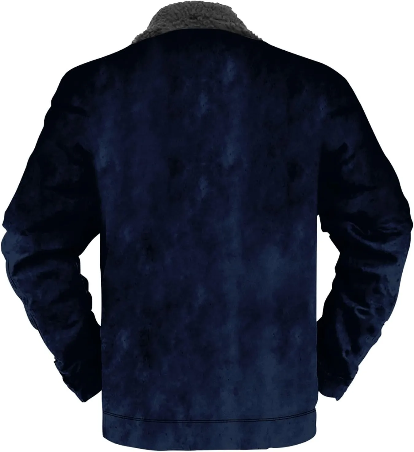 Ymosrh Men's Fleece Jackets Jackets Zip Up Winter Warm Outwear Trucker Jackets and Coats Windproof Jacket, S-5XL