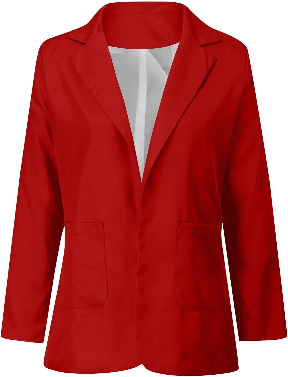 ZEFOTIM Women Blazer Fitted Fashion Plus Size Floral/Striped Coat Trendy Business 2024 Blazer